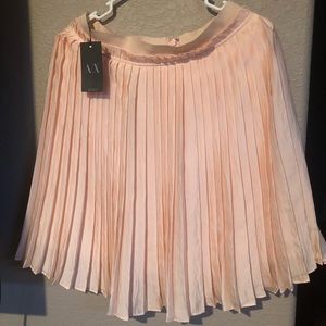 Light pink pleated Armani Exchange skirt